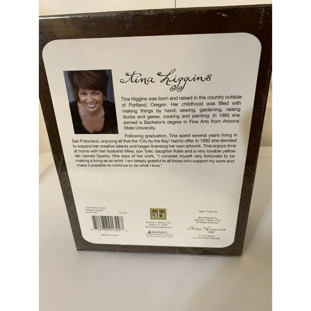 New Tina Higgins 1000 Piece Puzzle Vintage‎ Voyage